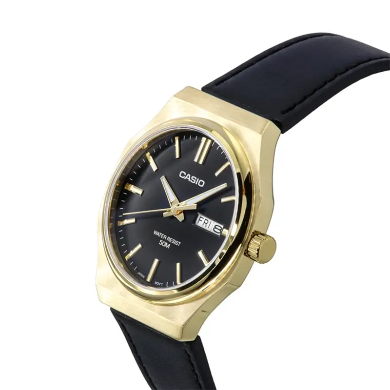 Casio MTP-E735GL-1AV Date Display Black Dial Men's Watch